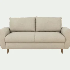 Canapé En Tissu|Canapé 3 Places*alinea Canapé 3 places fixe en tissu - alpilles Beige