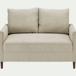 Canapé En Tissu|Canapé 2 Places*alinea Canapé 2 places fixe en tissu Loft - roucas Beige