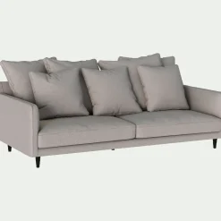 Canapé En Tissu|Canapé 4 Places*alinea Canapé 4 places fixe en tissu joint - borie Gris
