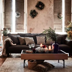 Canapé En Tissu|Canapé 3 Places*alinea Canapé 3 places fixe en tissu joint - restanque Gris