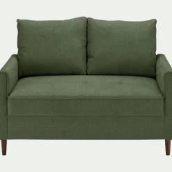 Canapé En Tissu|Canapé 2 Places*alinea Canapé 2 places fixe en tissu Loft - cèdre Vert