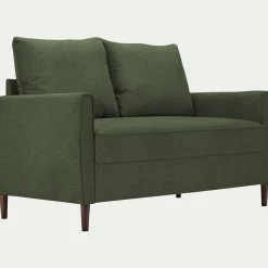 Canapé En Tissu|Canapé 2 Places*alinea Canapé 2 places fixe en tissu Loft - cèdre Vert