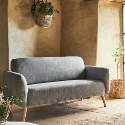 Canapé En Tissu|Canapé 2 Places*alinea Canapé 2 places fixe en tissu - Gris