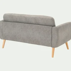 Canapé En Tissu|Canapé 2 Places*alinea Canapé 2 places fixe en tissu - Gris