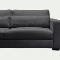 Canapé 5 Places|Canapé Fixe*alinea Canapé 5 places fixe en tissu Bloq - anthracite Gris