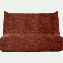 Canapé 3 Places*alinea Canapé 3 places fixe en tissu chenille - Brun rustrel