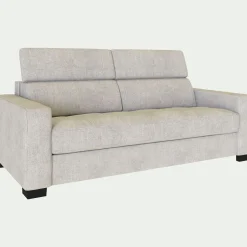 Canapé En Tissu|Canapé 2 Places*alinea Canapé 2 places fixe en tissu monclar avec accoudoirs 20cm - roucas Beige