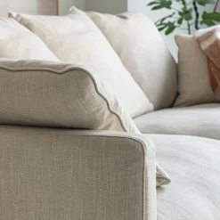 Canapé 4 Places*alinea Canapé 4 places fixe en tissu - alpilles Beige