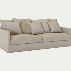 Canapé 4 Places*alinea Canapé 4 places fixe en tissu - alpilles Beige