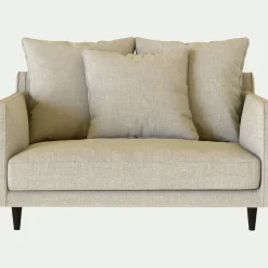 Petit Canapé*alinea Canapé 1.5 places fixe en tissu mixte - Beige alpilles