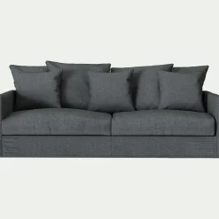 Canapé 4 Places*alinea Canapé 4 places fixe en tissu - ardoise Gris