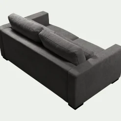 Canapé 3 Places*alinea Canapé 3 places fixe en tissu Bloq - anthracite Gris