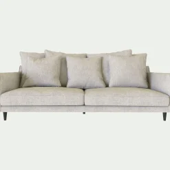 Canapé En Tissu|Canapé Fixe*alinea Canapé 4 places fixe en tissu monclar - roucas Beige