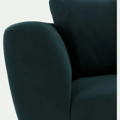 Canapé 2 Places*alinea Canapé 2 places fixe en velours Velvet - foncé Bleu