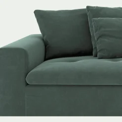 Canapé 2 Places*alinea Canapé 2 places fixe en velours - sauge Vert