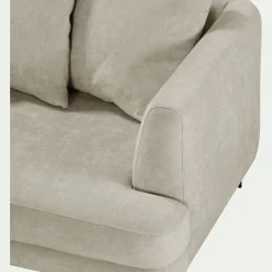 Canapé En Tissu|Canapé 3 Places*alinea Canapé 3 places fixe gauche en tissu Cannes - roucas Beige