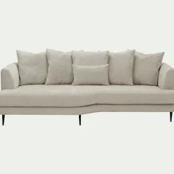 Canapé 5 Places*alinea Canapé 5 places fixe gauche en tissu cannes - roucas Beige