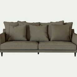 Canapé 4 Places*alinea Canapé 4 places fixe tissu mixte - cedre Vert
