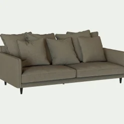 Canapé 4 Places*alinea Canapé 4 places fixe tissu mixte - cedre Vert