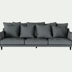Canapé 6 Places Et Plus*alinea Canapé 6 places fixe tissu mixte - ardoise Gris