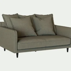 Canapé 2 Places|Canapé Droit*alinea Canapé 2 places fixe tissu mixte - cedre Vert