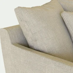 Canapé 2 Places*alinea Canapé 2 places fixe tissu mixte - Beige alpilles