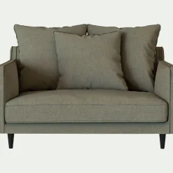 Canapé En Lin|Canapé En Tissu*alinea Canapé 1,5 places fixe tissu mixte - cedre Vert