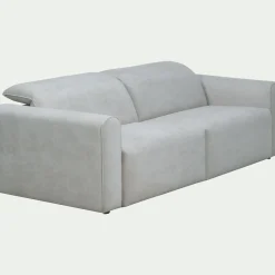 Canapé 3 Places*alinea Canapé 3 places relax droit en tissu - borie Gris