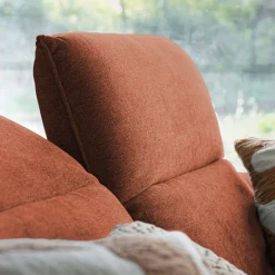 Canapé 5 Places*alinea Canapé 5 places relax droit en tissu - Brun rustrel