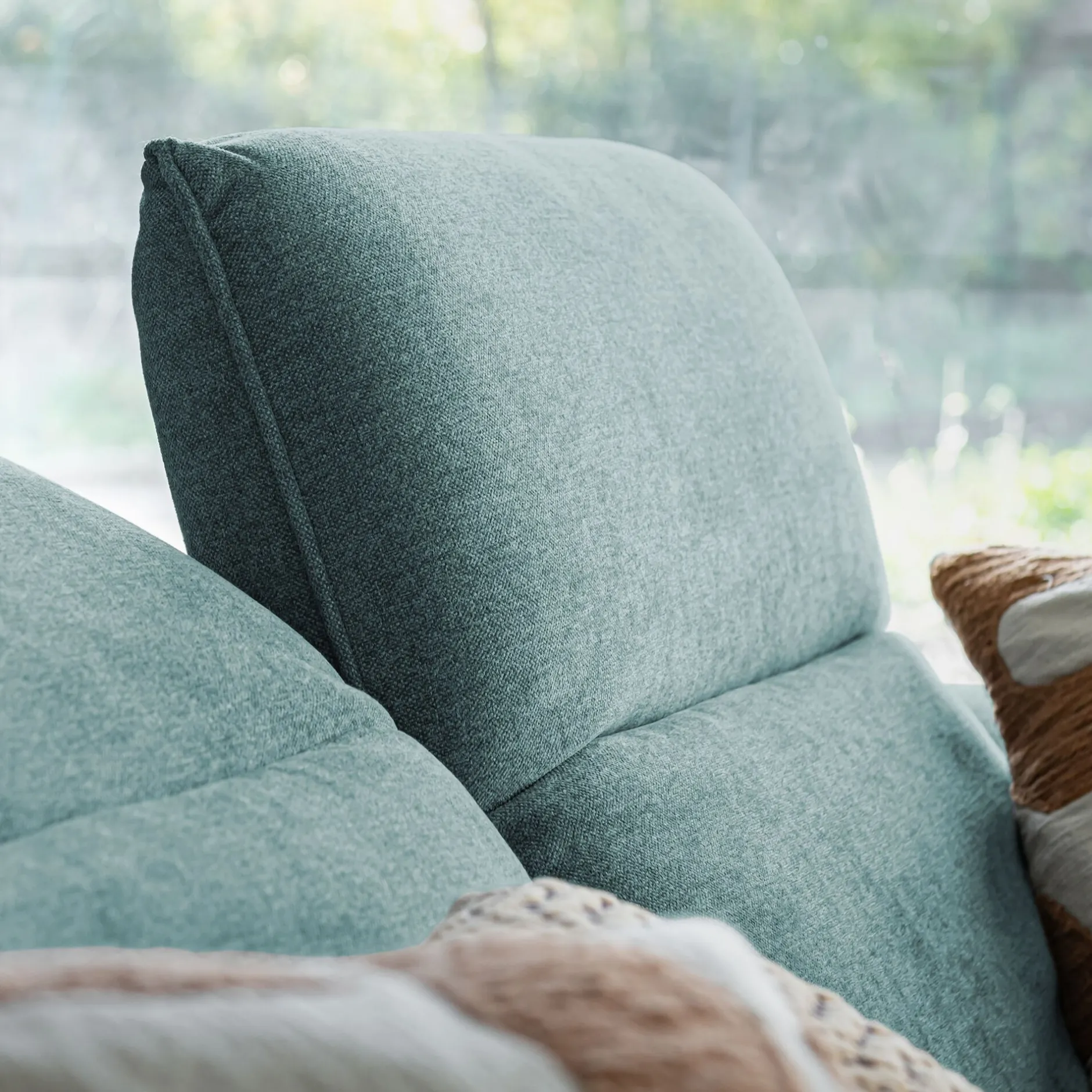 Canapé 5 Places*alinea Canapé 5 places relax droit en tissu - niolon Bleu