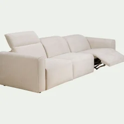 Canapé 5 Places*alinea Canapé 5 places relax droit en tissu - roucas Beige