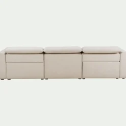 Canapé 5 Places*alinea Canapé 5 places relax droit en tissu - roucas Beige