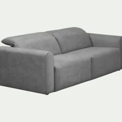 Canapé En Tissu|Canapé Relaxation*alinea Canapé 3 places relax droit en tissu - moyen Gris