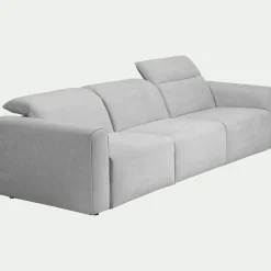 Canapé En Tissu|Canapé 5 Places*alinea Canapé 5 places relax droit en tissu - borie Gris