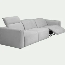 Canapé En Tissu|Canapé 5 Places*alinea Canapé 5 places relax droit en tissu - borie Gris