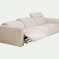 Canapé 5 Places*alinea Canapé 5 places relax gauche en tissu - roucas Beige