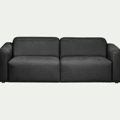 Canapé En Tissu|Canapé Relaxation*alinea Canapé 3 places relax gauche en tissu - anthracite Gris