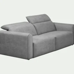 Canapé En Tissu|Canapé Relaxation*alinea Canapé 3 places relax gauche en tissu - moyen Gris