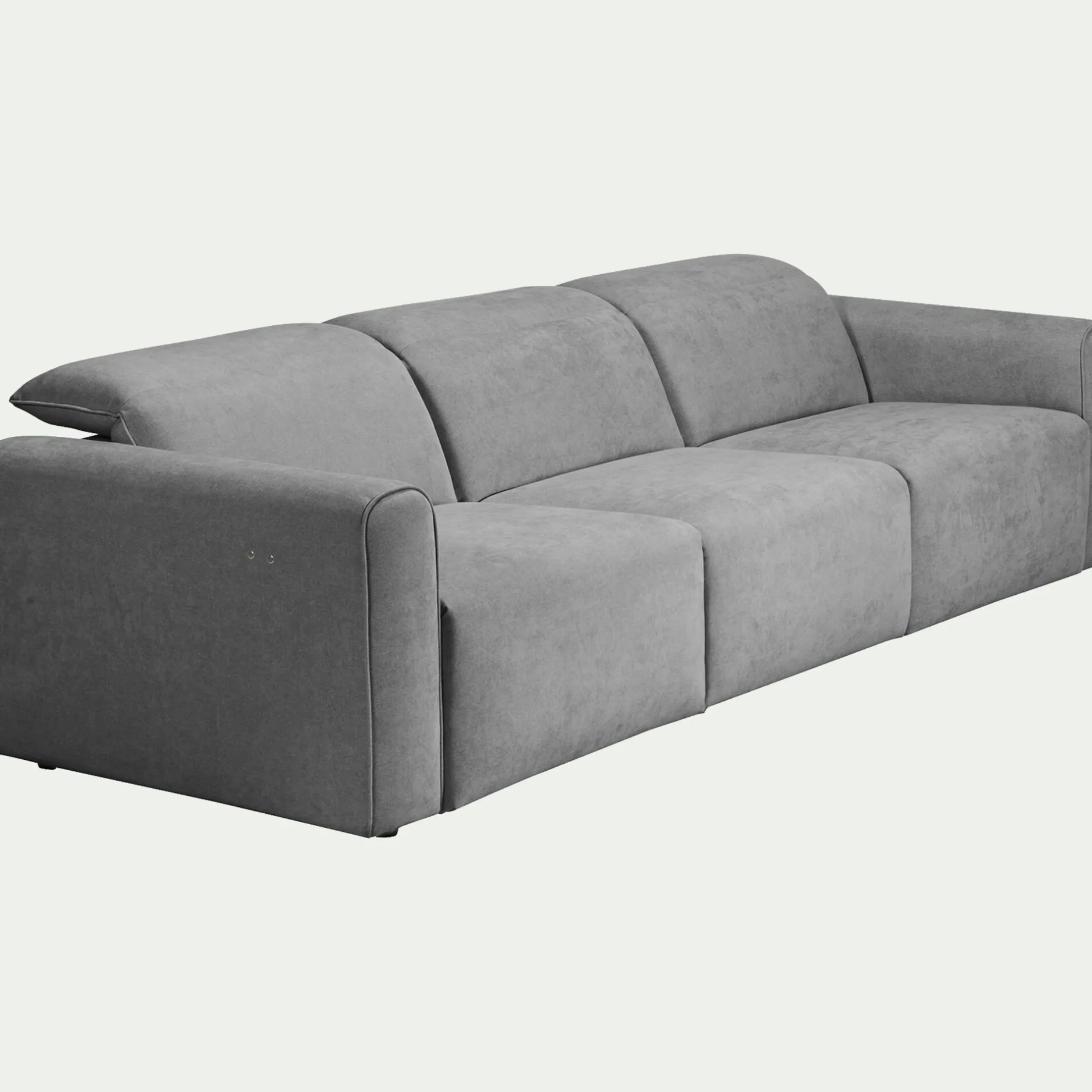 Canapé 5 Places*alinea Canapé 5 places relax gauche en tissu - moyen Gris