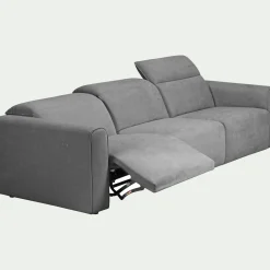 Canapé 5 Places*alinea Canapé 5 places relax gauche en tissu - moyen Gris