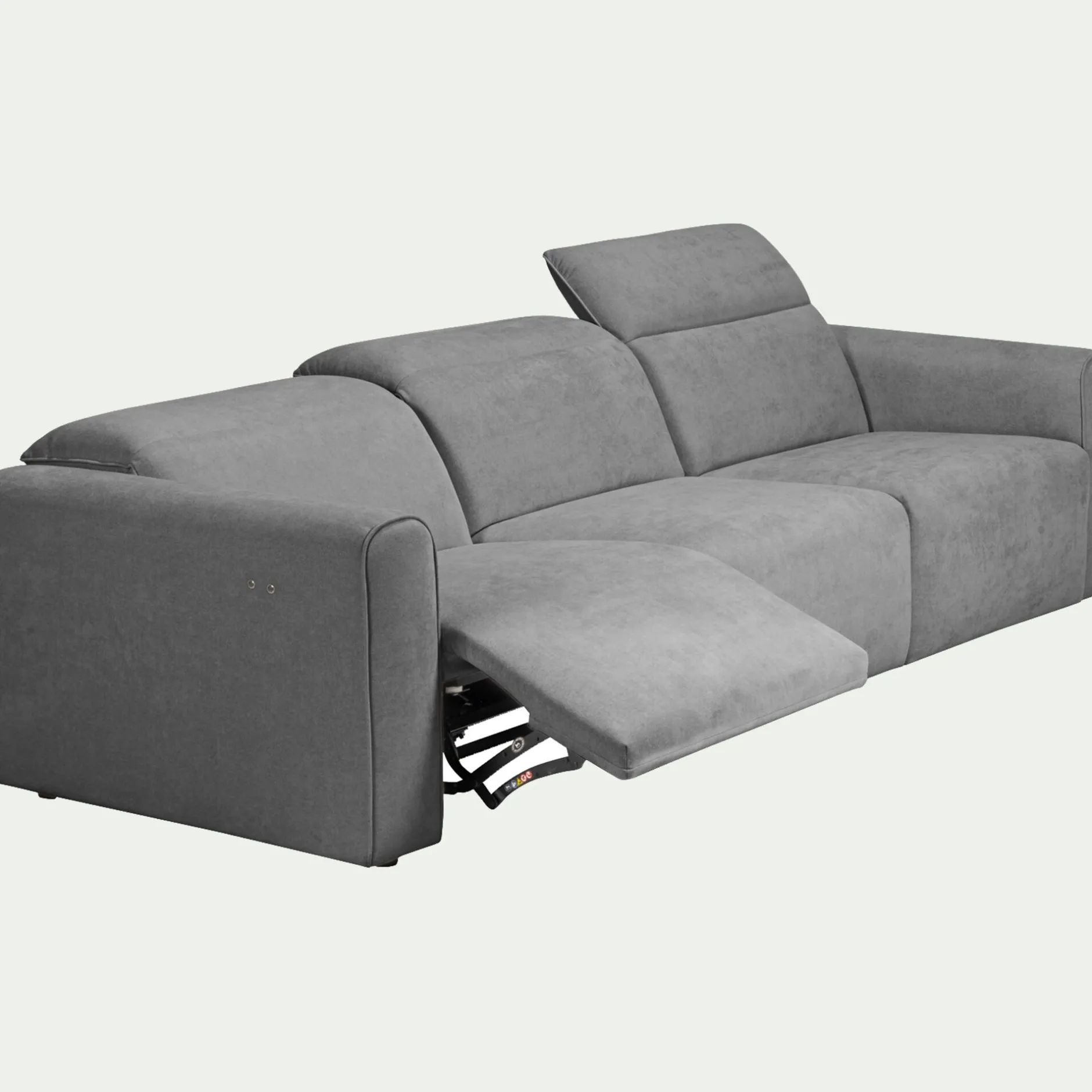 Canapé 5 Places*alinea Canapé 5 places relax gauche en tissu - moyen Gris