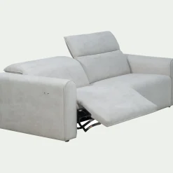 Canapé En Tissu|Canapé Relaxation*alinea Canapé 3 places relax gauche en tissu - Gris borie