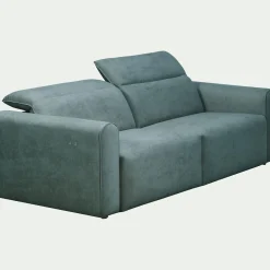 Canapé En Tissu|Canapé Relaxation*alinea Canapé 3 places relax gauche en tissu - Bleu niolon