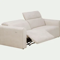 Canapé En Tissu|Canapé 3 Places*alinea Canapé 3 places relax gauche en tissu - roucas Beige