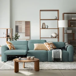 Canapé 5 Places*alinea Canapé 5 places relax gauche en tissu - niolon Bleu