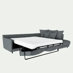 Canapé En Lin|Canapé En Tissu*alinea Canapé angle droit convertible tissu mixte - ardoise Gris