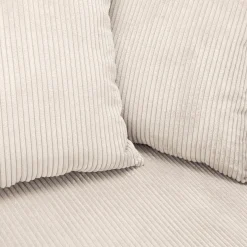 Canapé En Velours|Canapé 4 Places*alinea Canapé convertible à angle réversible en velours côtelé - roucas Beige