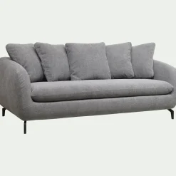 Canapé 3 Places*alinea Canapé convertible 3 places en tissu tramé - ardoise Gris