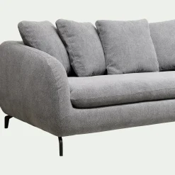 Canapé 3 Places*alinea Canapé convertible 3 places en tissu tramé - ardoise Gris