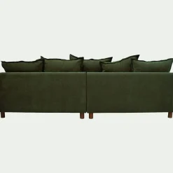 Canapé En Tissu|Canapé Convertible*alinea Canapé conible 5 places en tissu nantes - cèdre Vert